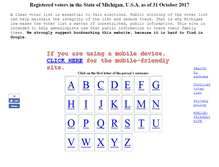 Tablet Screenshot of michiganvoters.info